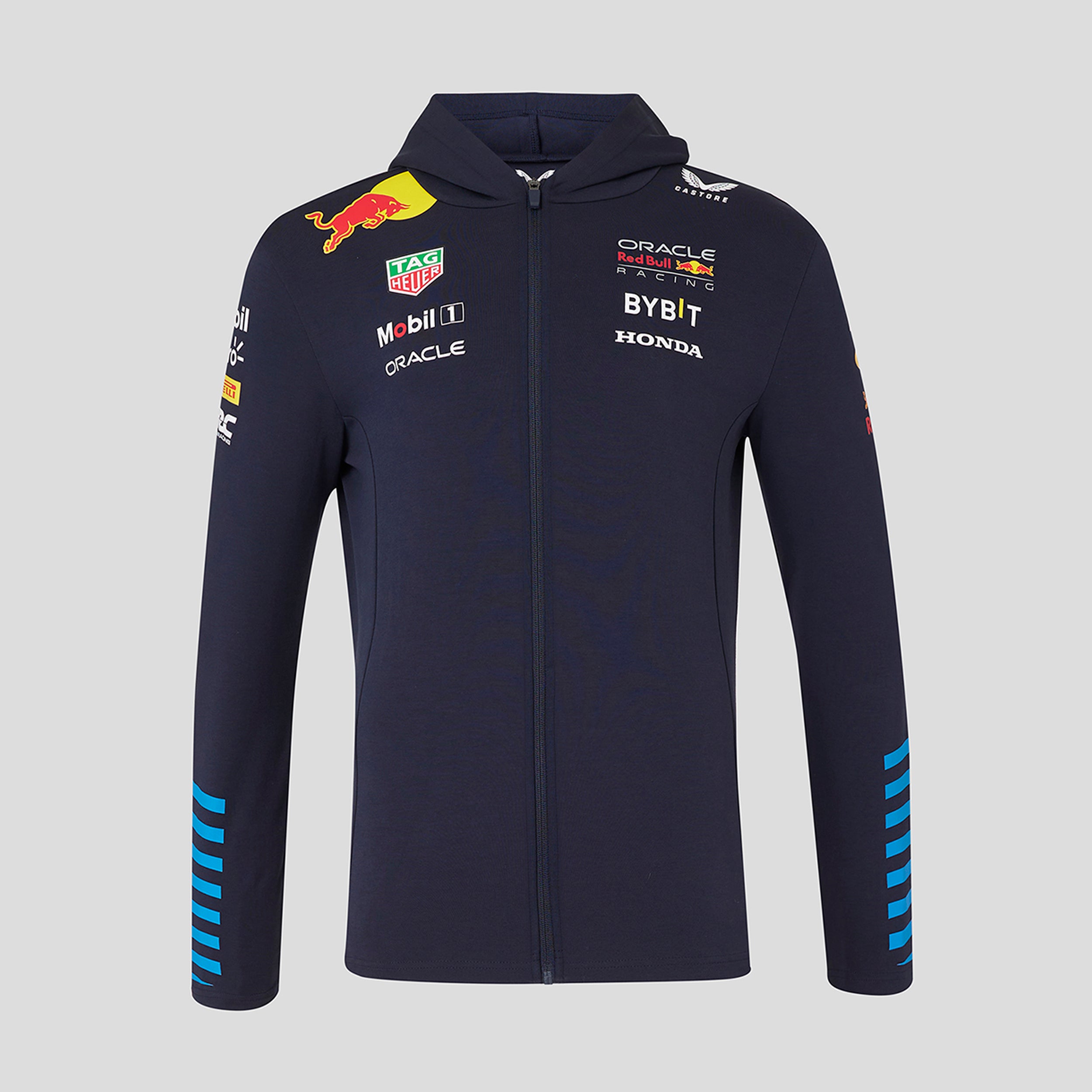 Red Bull Racing F1 Team 2024 Full Zip Hoodie Mens - Night Sky