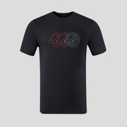 Haas F1 Regular Fit T-Shirt Monogram Graphic Unisex - Caviar