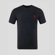 Haas F1 Monogram Linear Back Graphic T-Shirt Unisex - Caviar